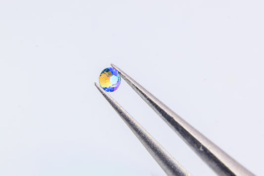 Okrągłe diamenciki Swarovski Light Sapphire Shimmer 100szt